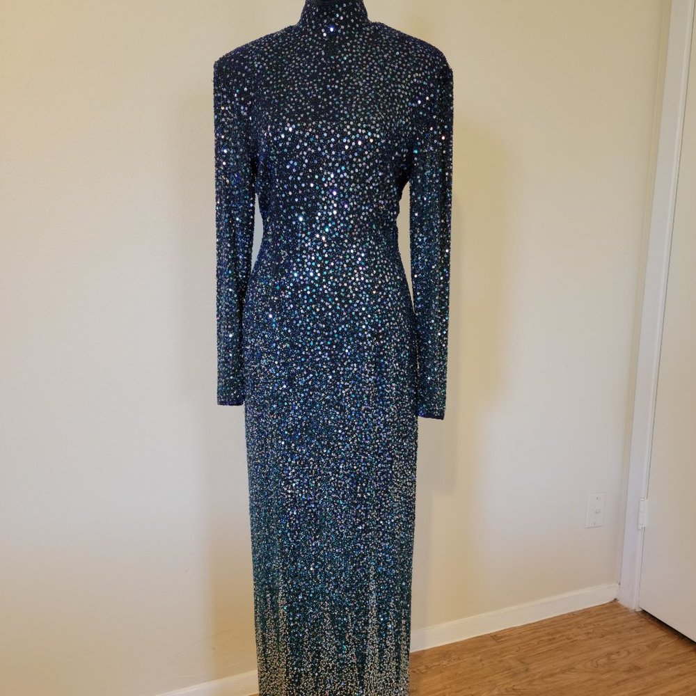 Vintage 80s Naeem Khan Riazee Nights Evening Gown